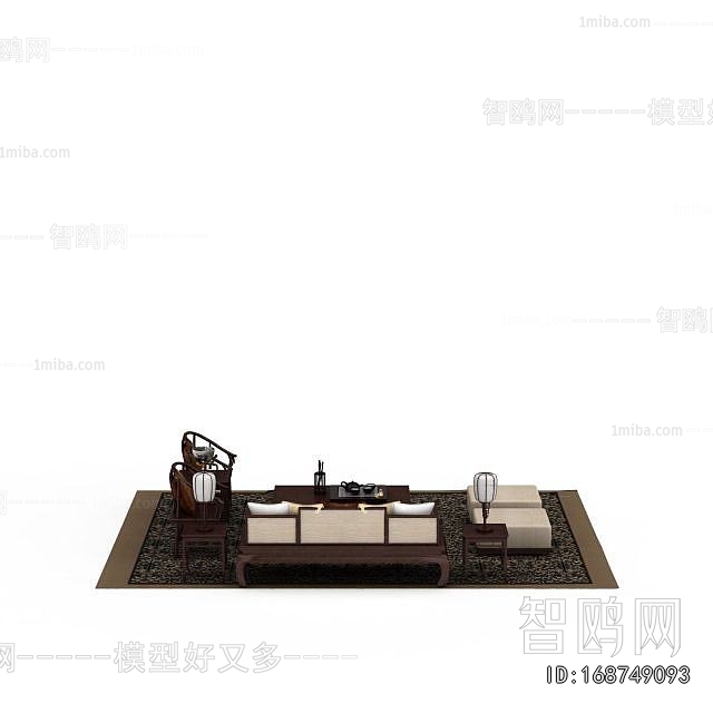 New Chinese Style Sofa Combination