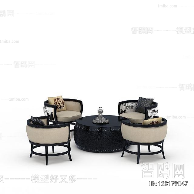 Chinese Style Leisure Table And Chair
