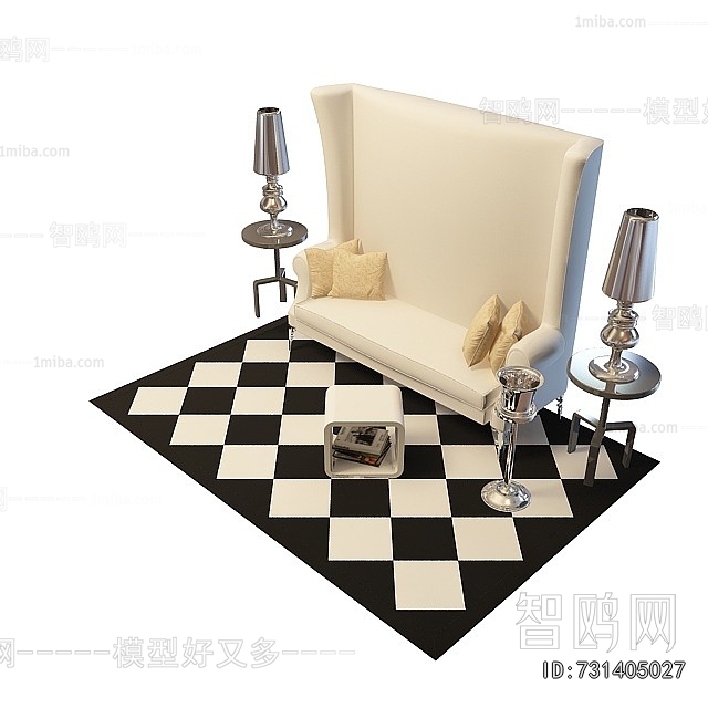 Simple European Style Multi Person Sofa