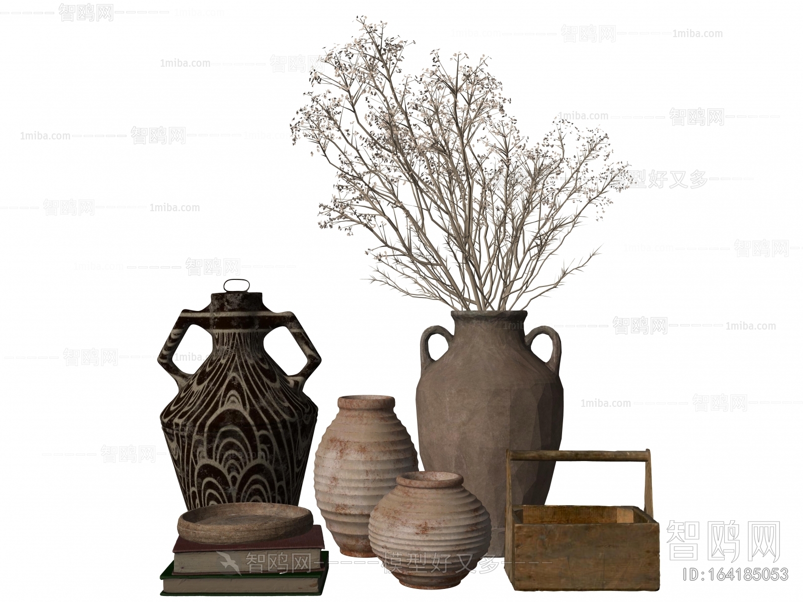 Wabi-sabi Style Clay Pot