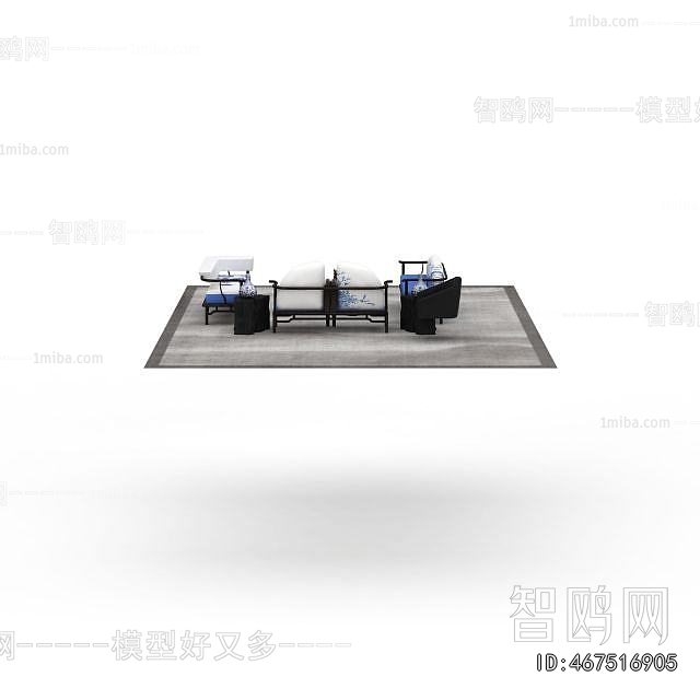 New Chinese Style Sofa Combination