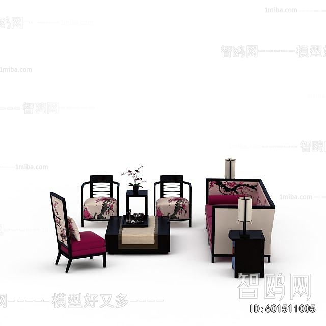 New Chinese Style Sofa Combination