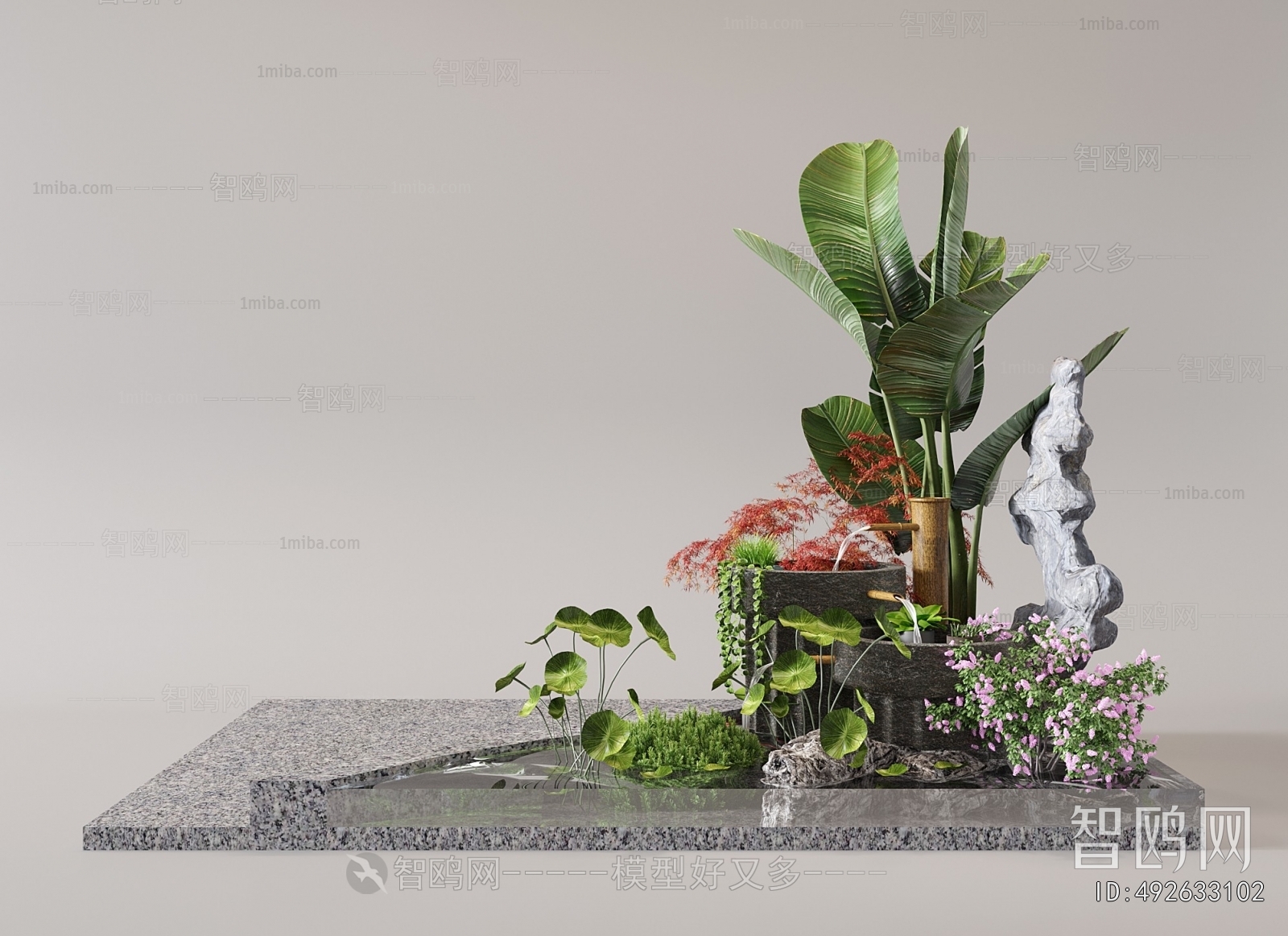 New Chinese Style Plant Landscaping