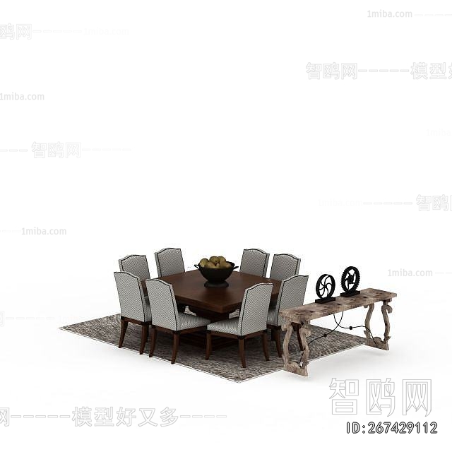 American Style Dining Table And Chairs
