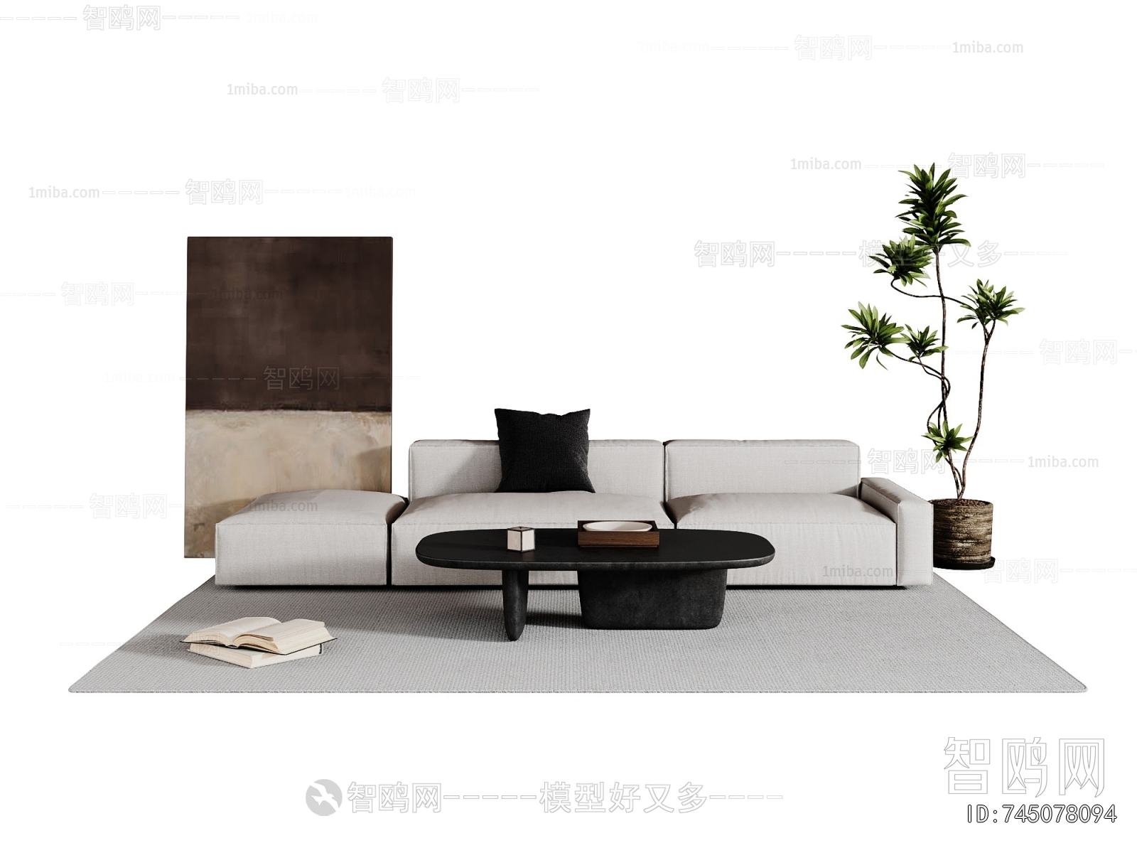 Modern Three-seat Sofa