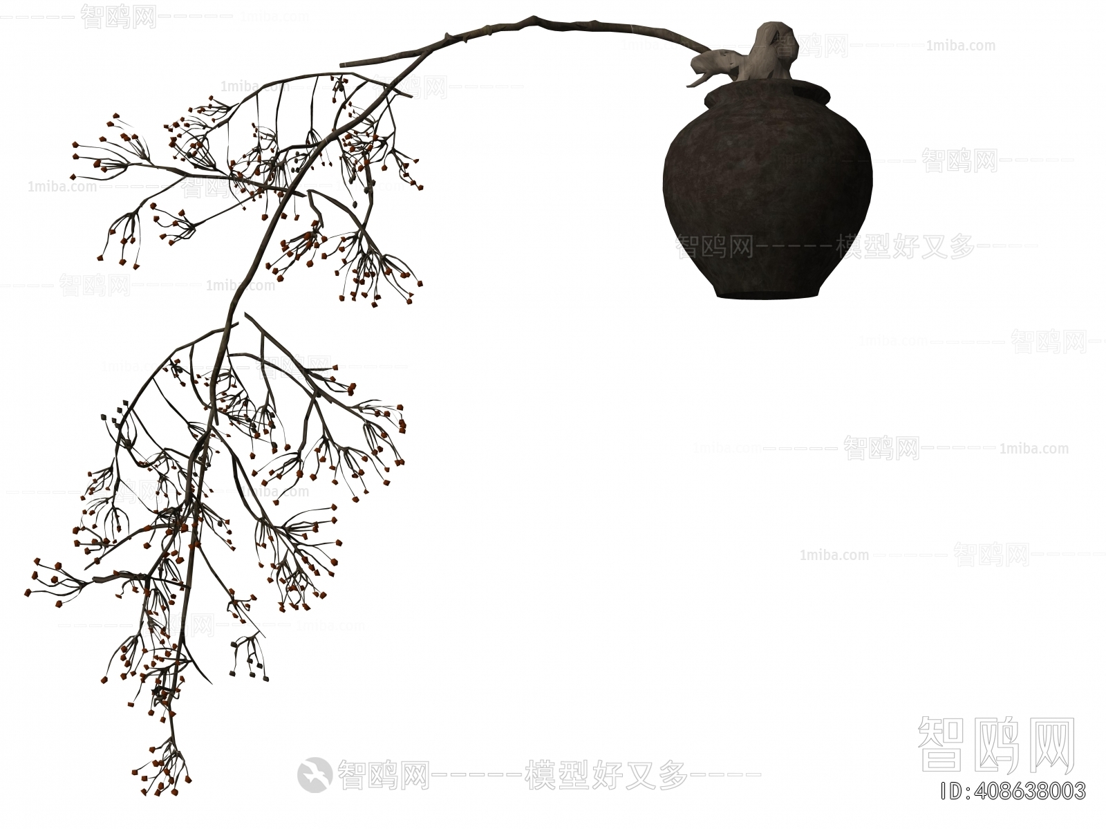 Wabi-sabi Style Dried Branch