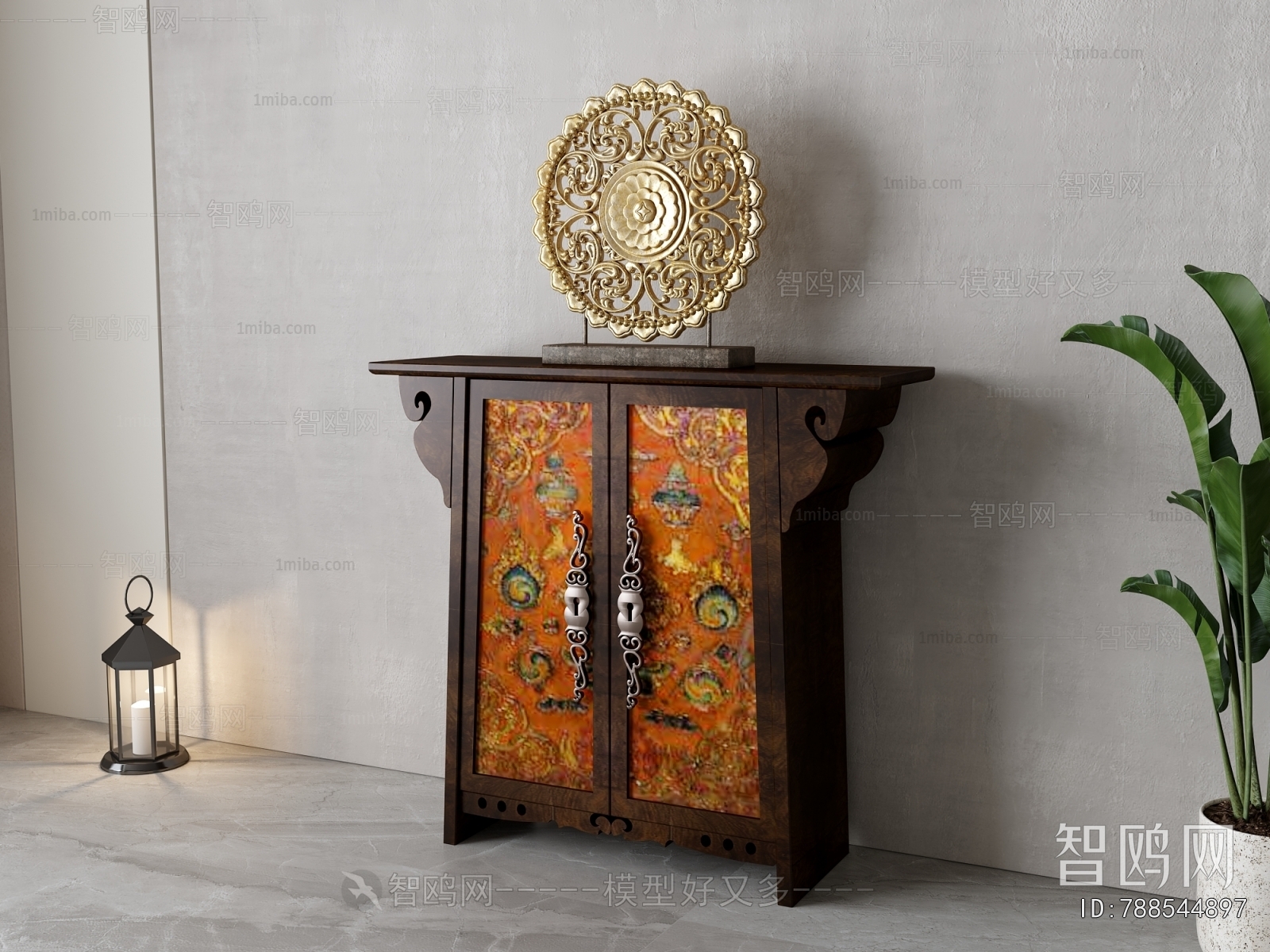 Chinese Style Entrance Cabinet
