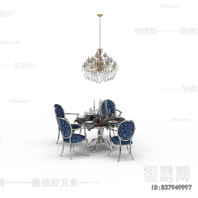 European Style Dining Table And Chairs