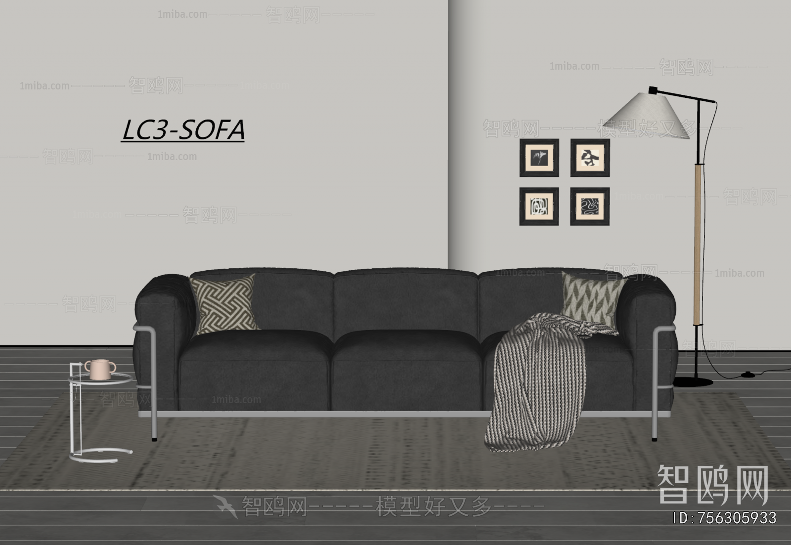 Modern Three-seat Sofa