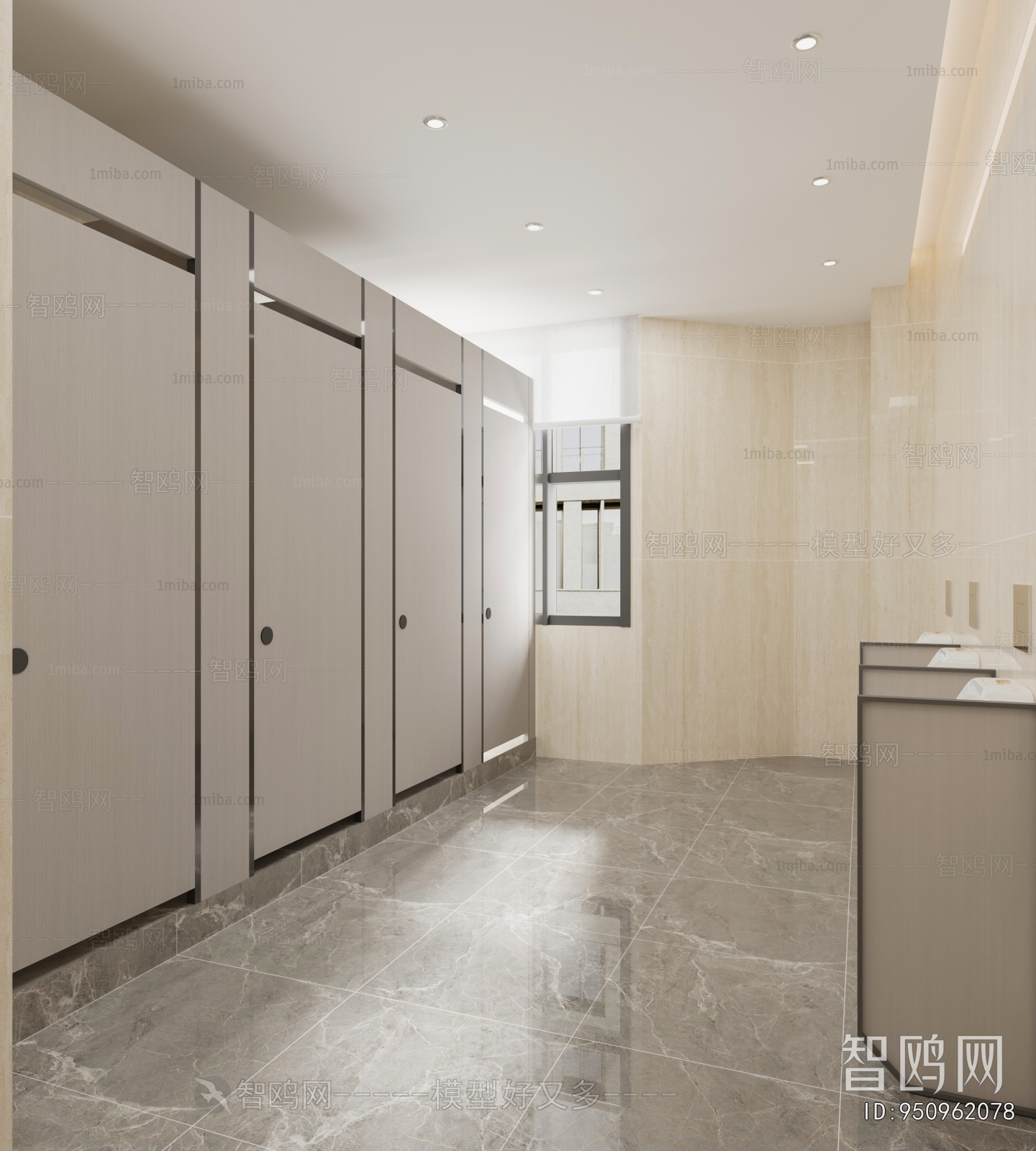 Modern Public Toilet