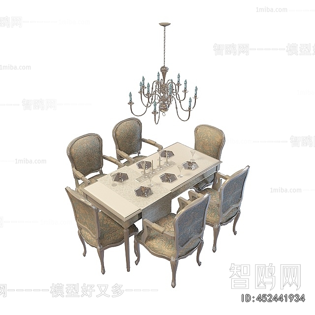 European Style Dining Table And Chairs