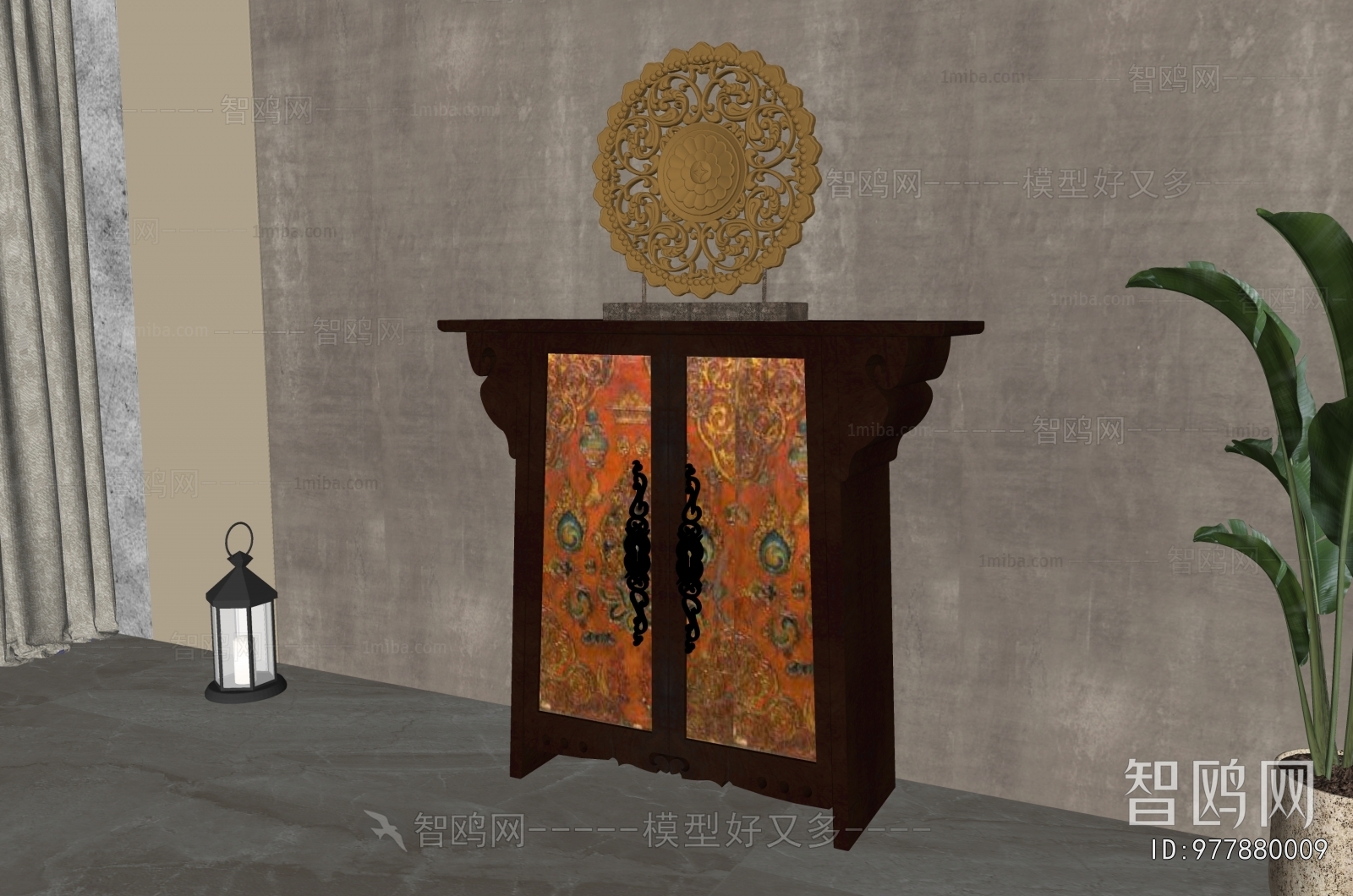 Chinese Style Entrance Cabinet