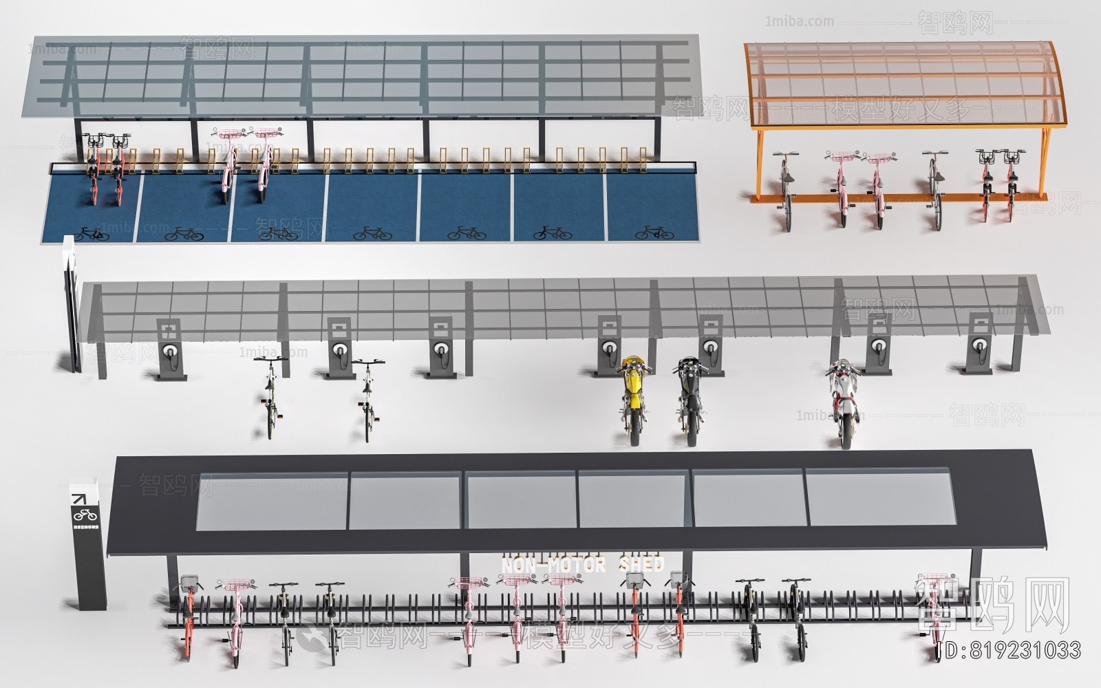 Modern Outdoor Parking Lot