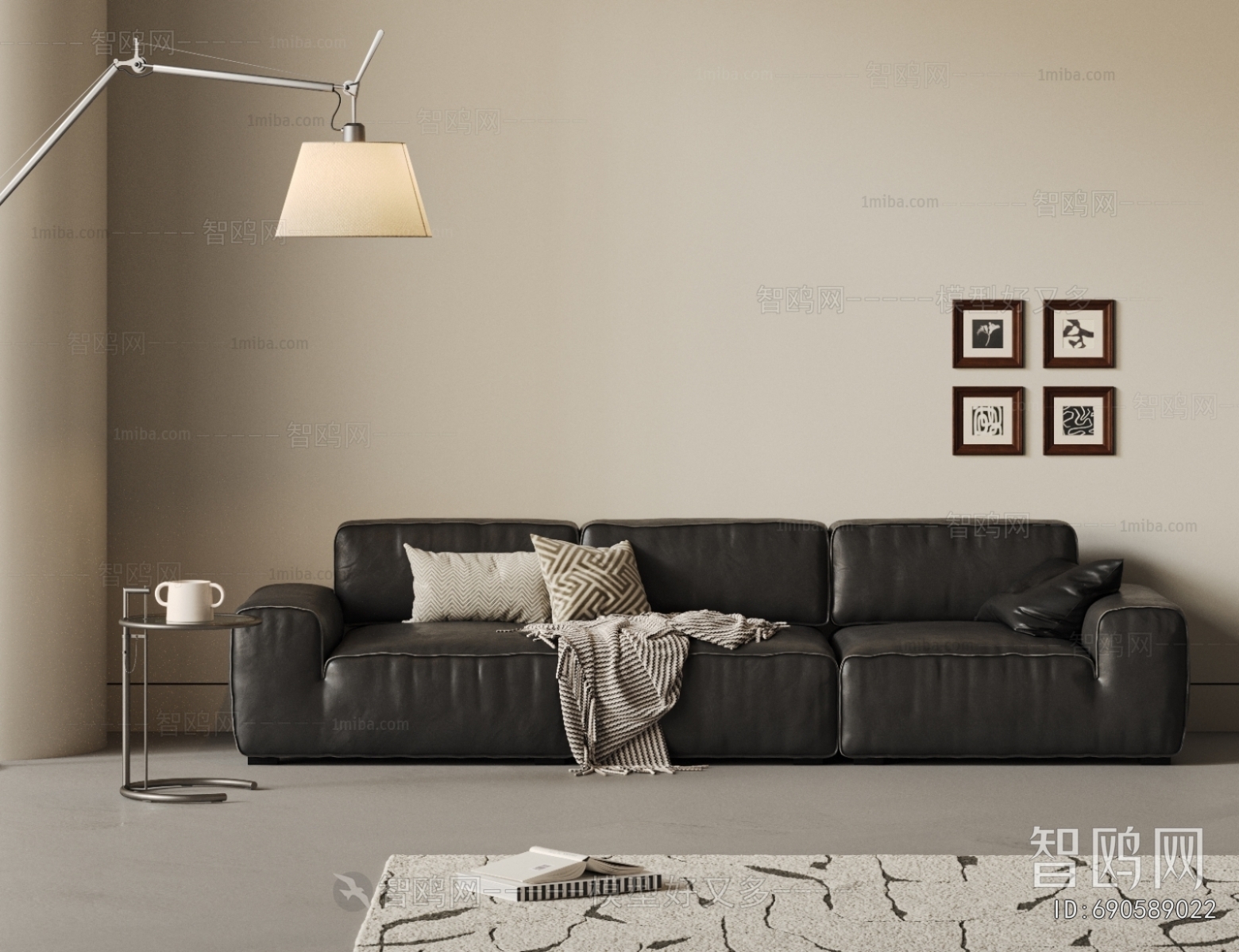 Modern Three-seat Sofa