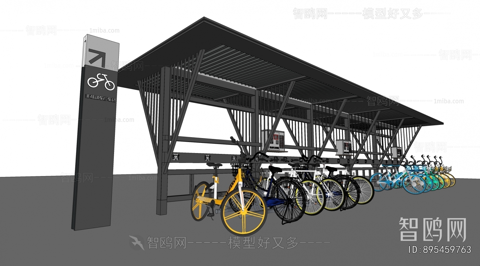 Modern Outdoor Parking Lot