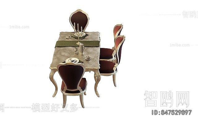 European Style Dining Table And Chairs