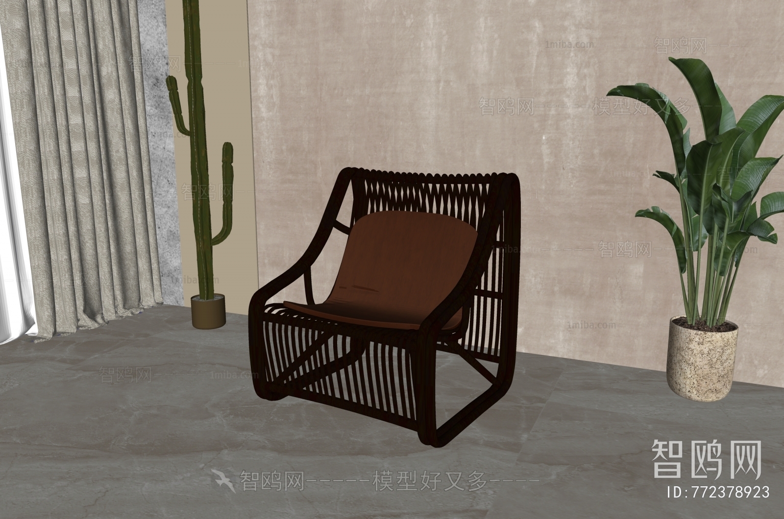New Chinese Style Lounge Chair