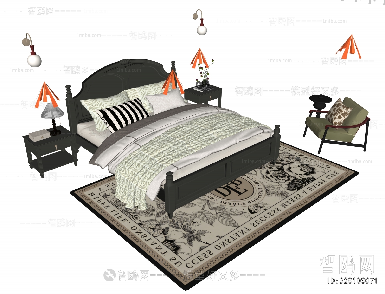 French Style Double Bed