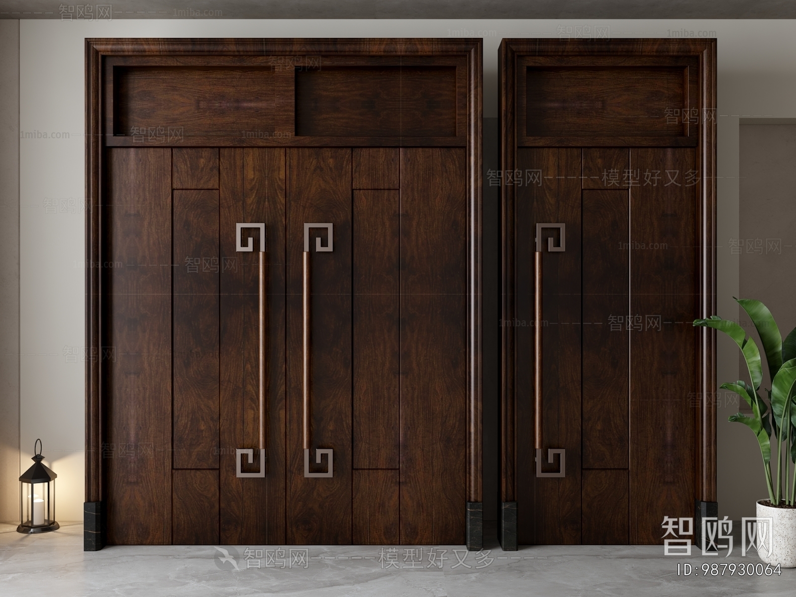 New Chinese Style Double Door