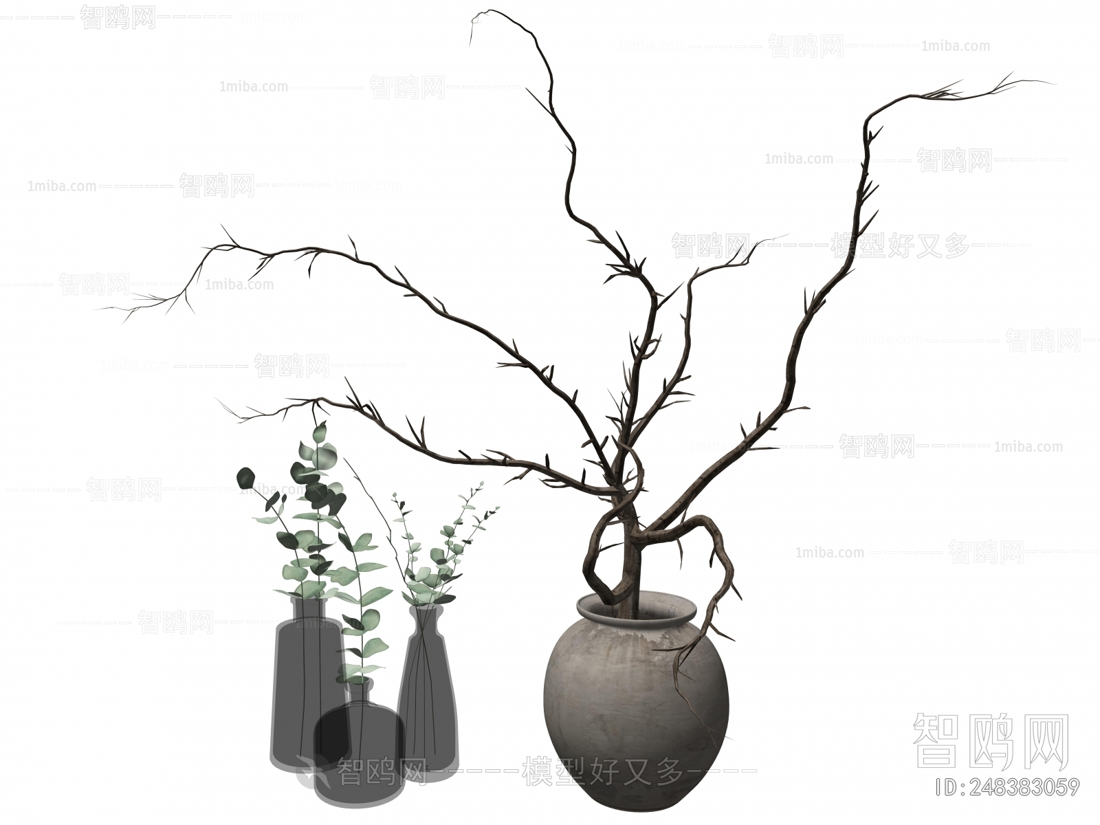 Wabi-sabi Style Dried Branch