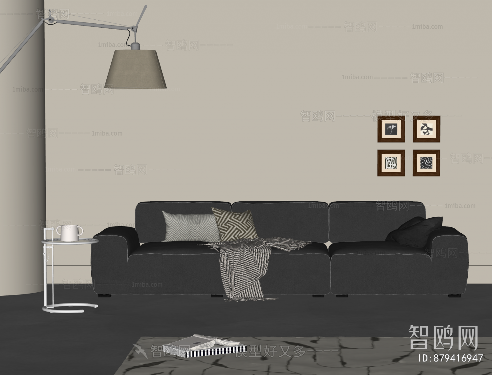 Modern Three-seat Sofa