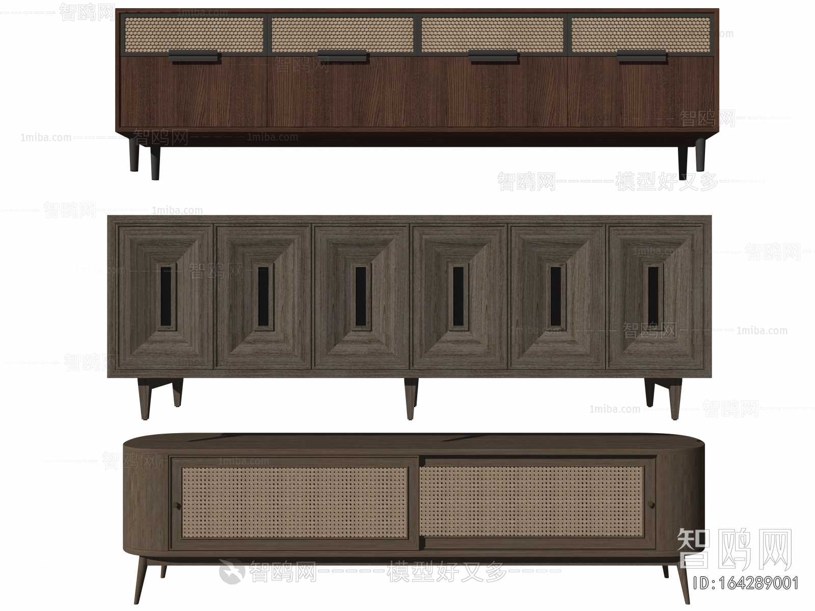 Wabi-sabi Style TV Cabinet