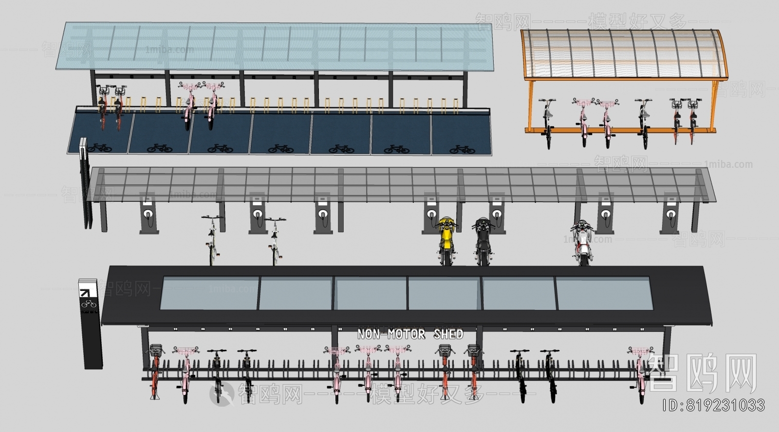 Modern Outdoor Parking Lot