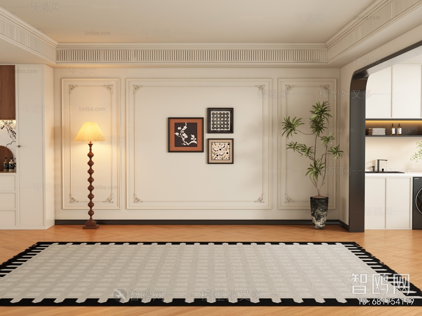 French Style TV Wall