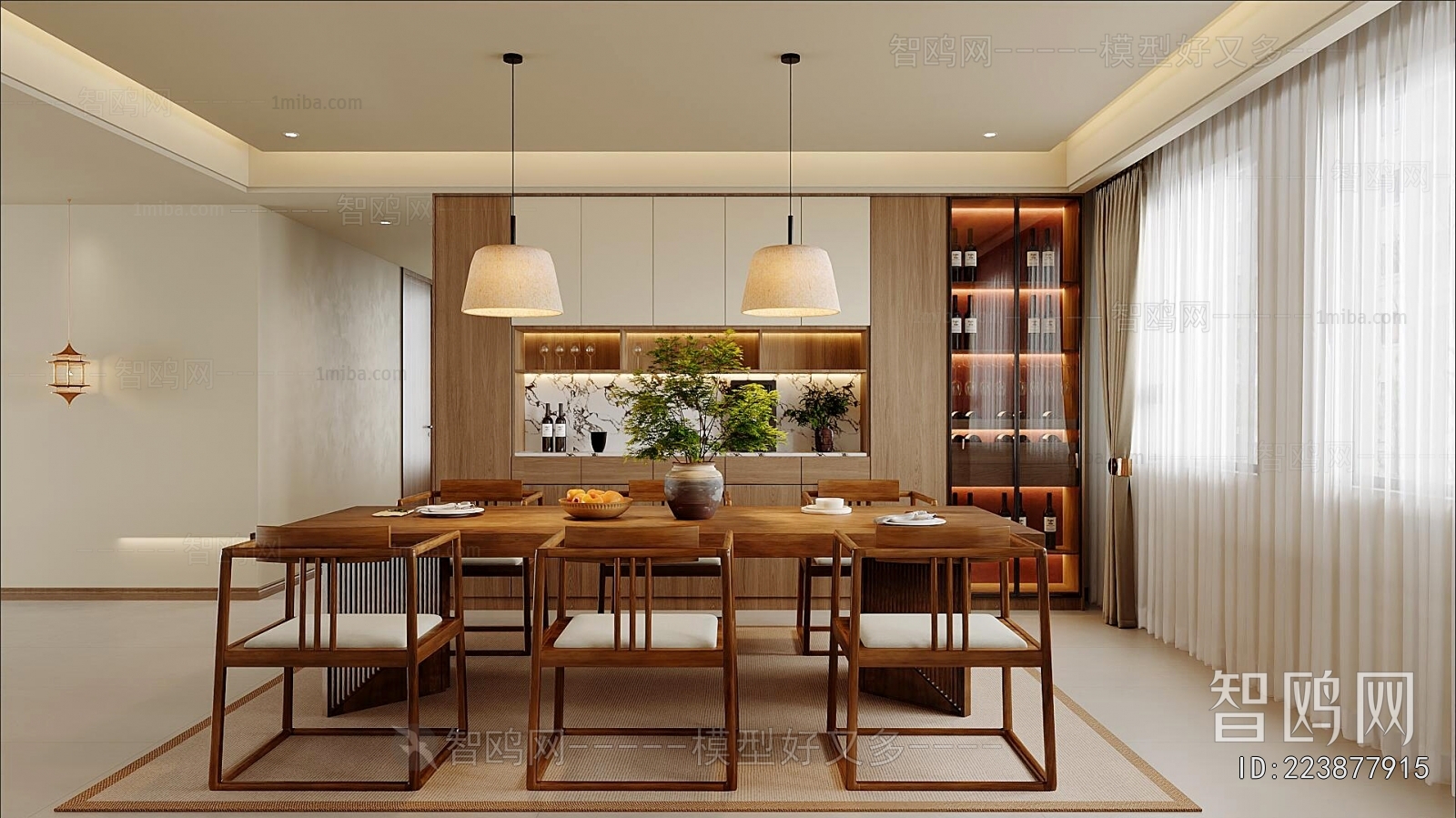 New Chinese Style Dining Room