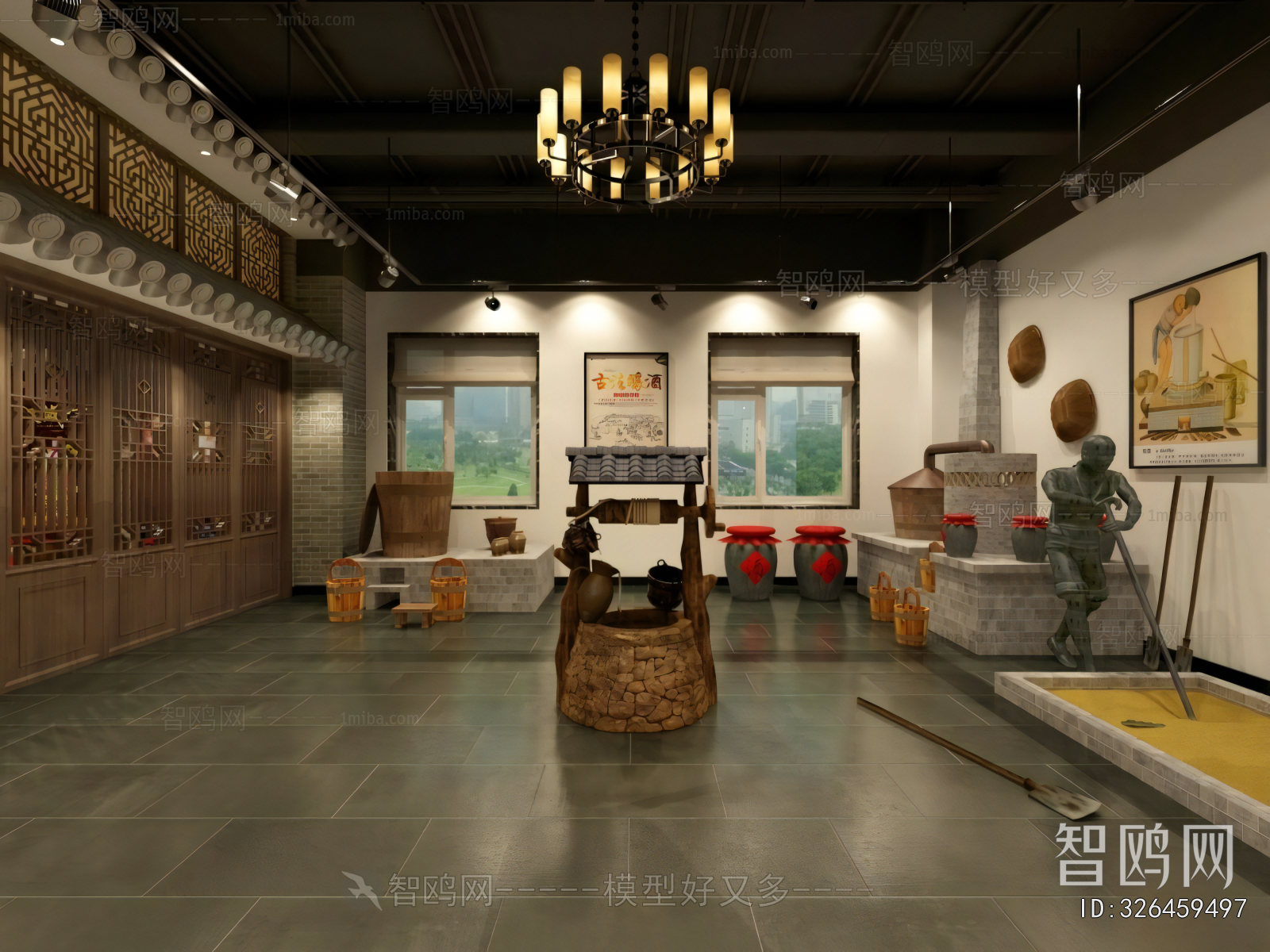 New Chinese Style Exhibition Hall