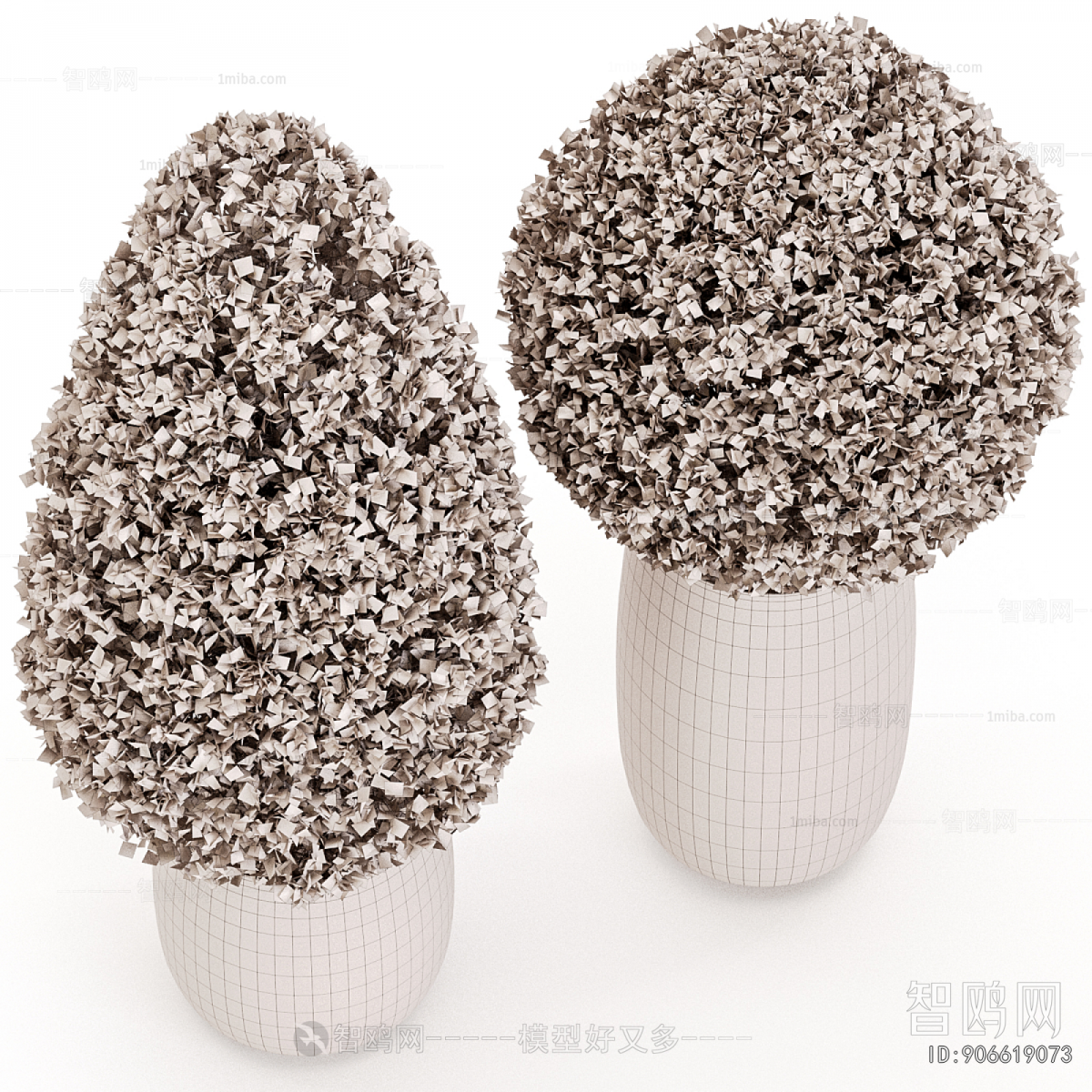 Modern Ground Green Plant Potted Plants