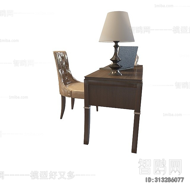 American Style Computer Desk And Chair