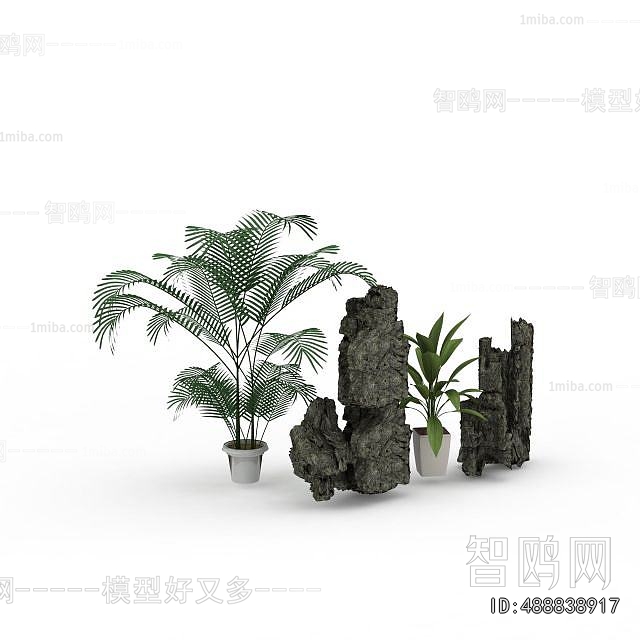 New Chinese Style Rockery Waterscape