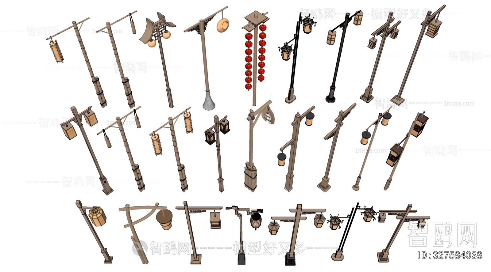 New Chinese Style Outdoor Light