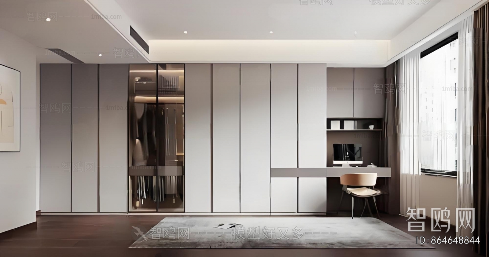 Modern Clothes Storage Area
