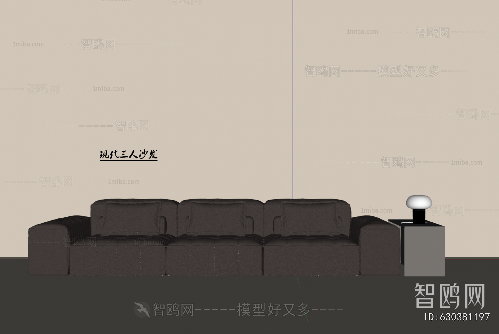 Modern Three-seat Sofa