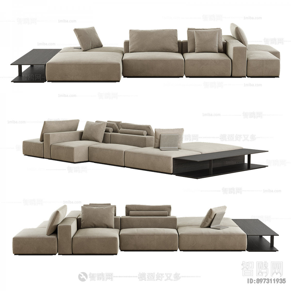 Modern Multi Person Sofa