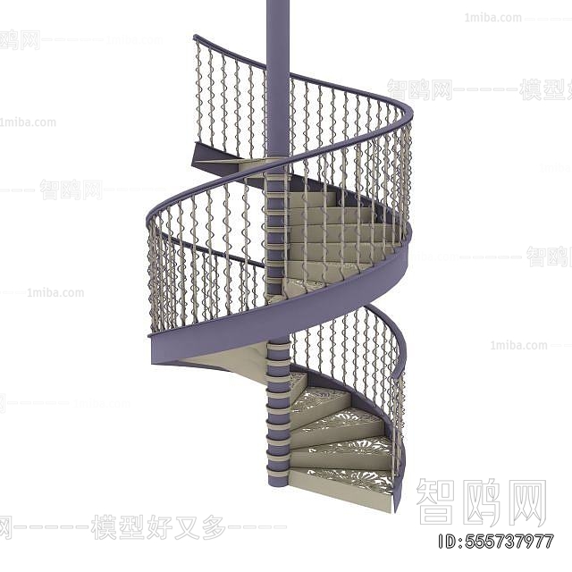 European Style Rotating Staircase