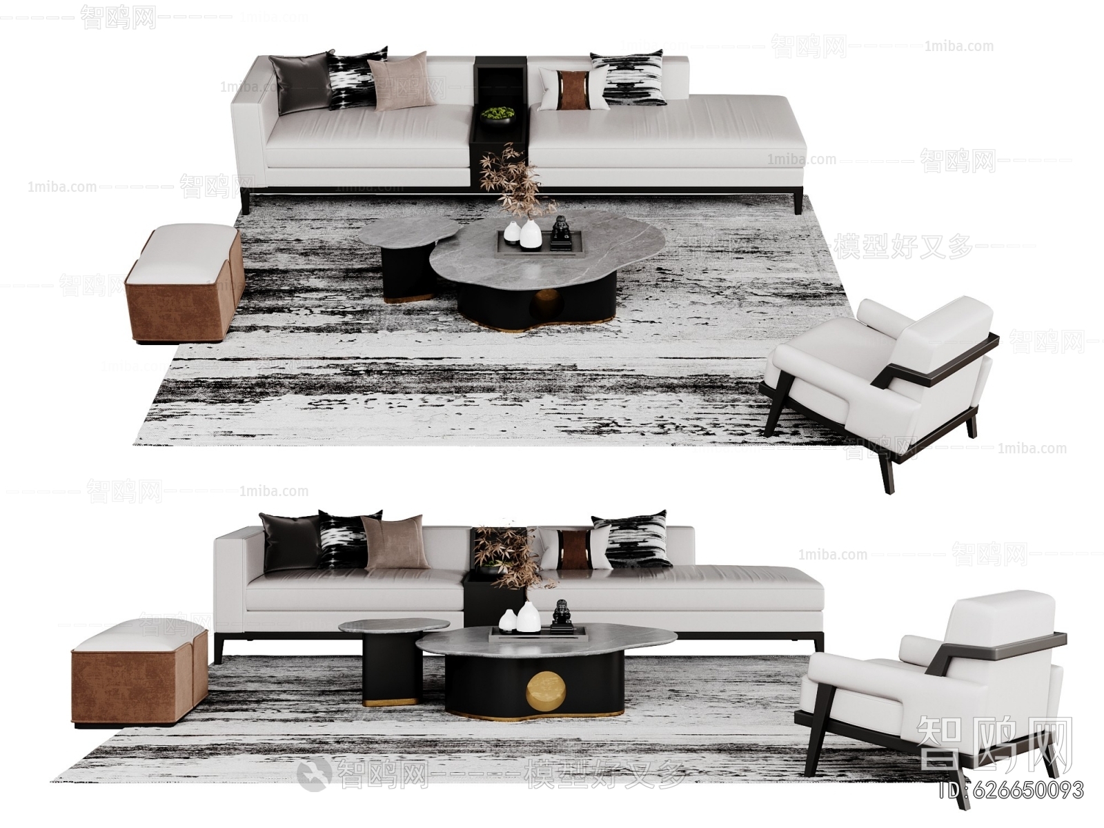 New Chinese Style Sofa Combination