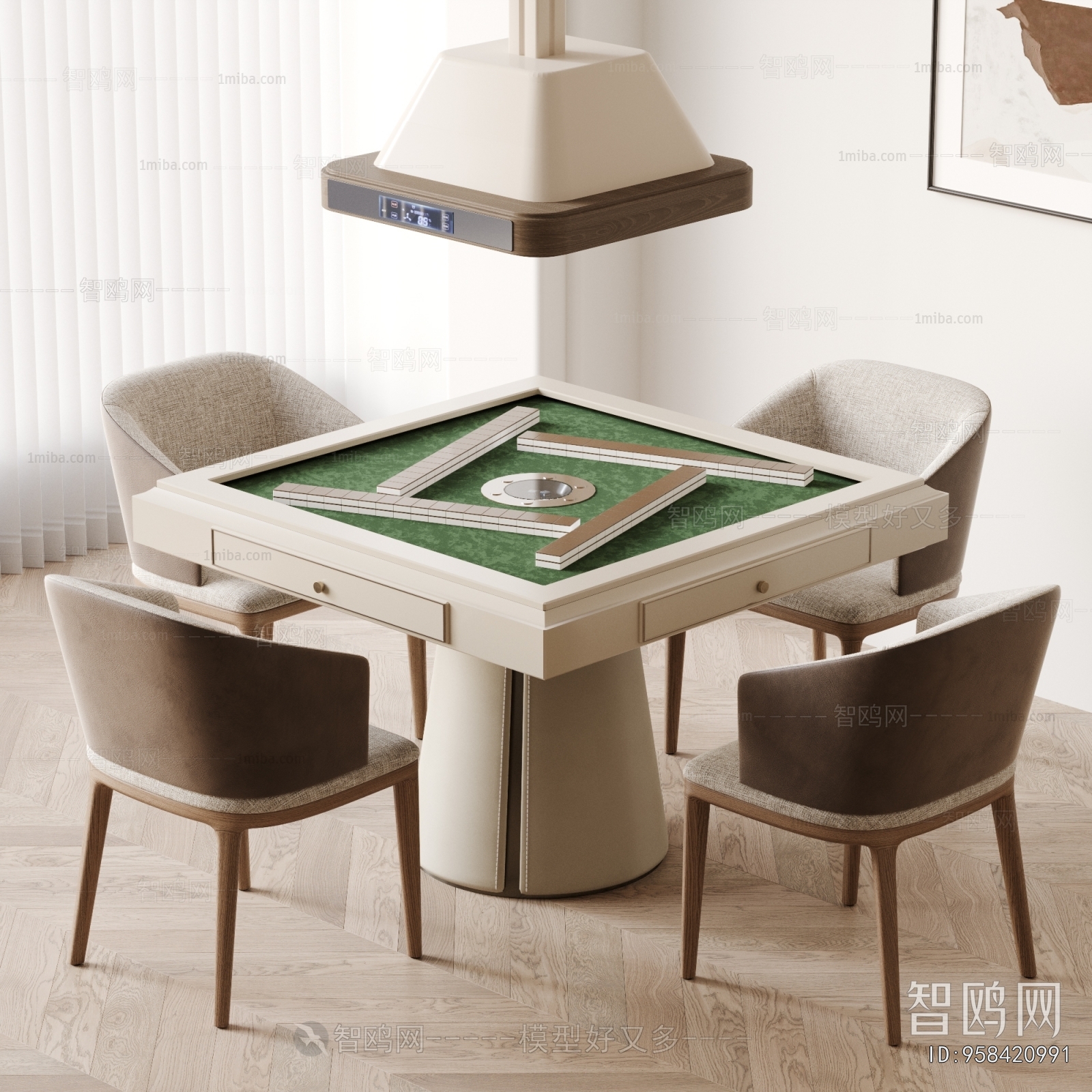 Modern Mahjong Tables And Chairs