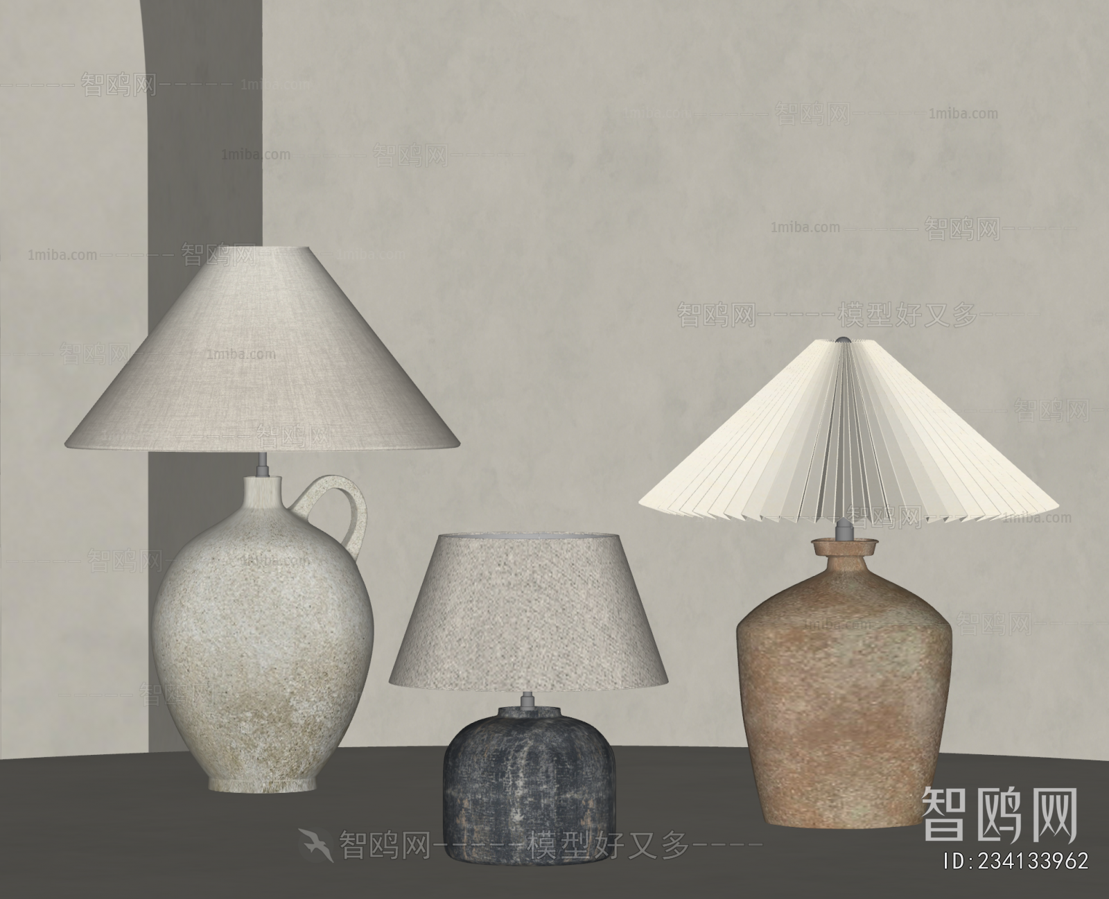 Wabi-sabi Style Table Lamp