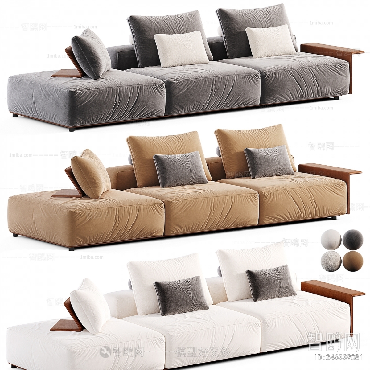 Modern Three-seat Sofa