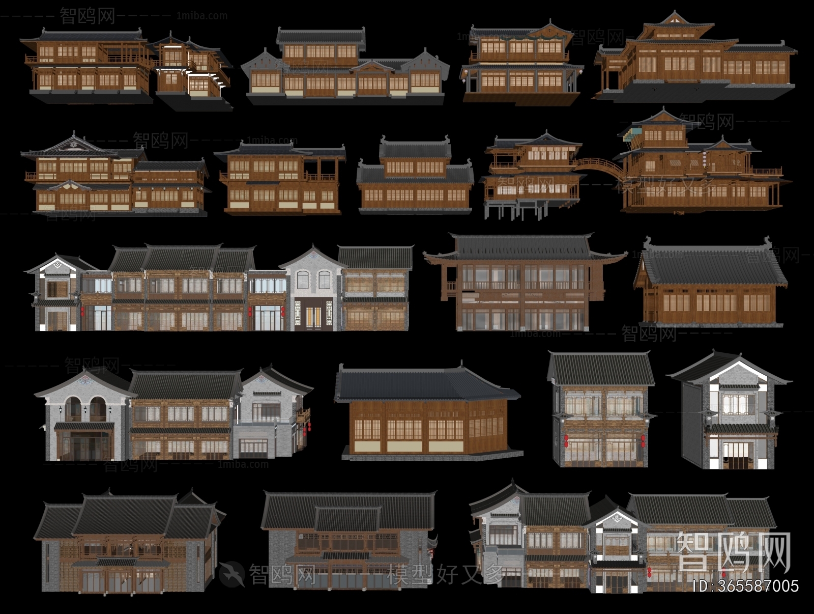 Chinese Style Ancient Architectural Buildings