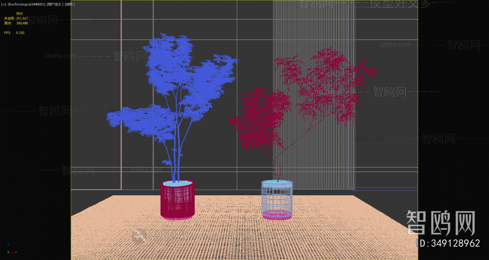 Modern Ground Green Plant Potted Plants