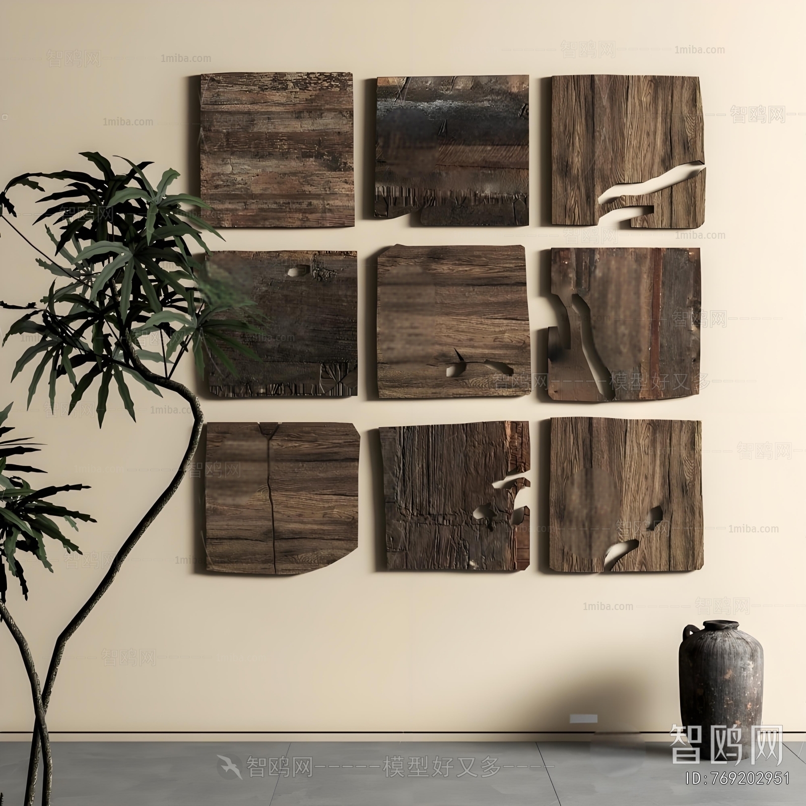 Wabi-sabi Style Wall Decoration