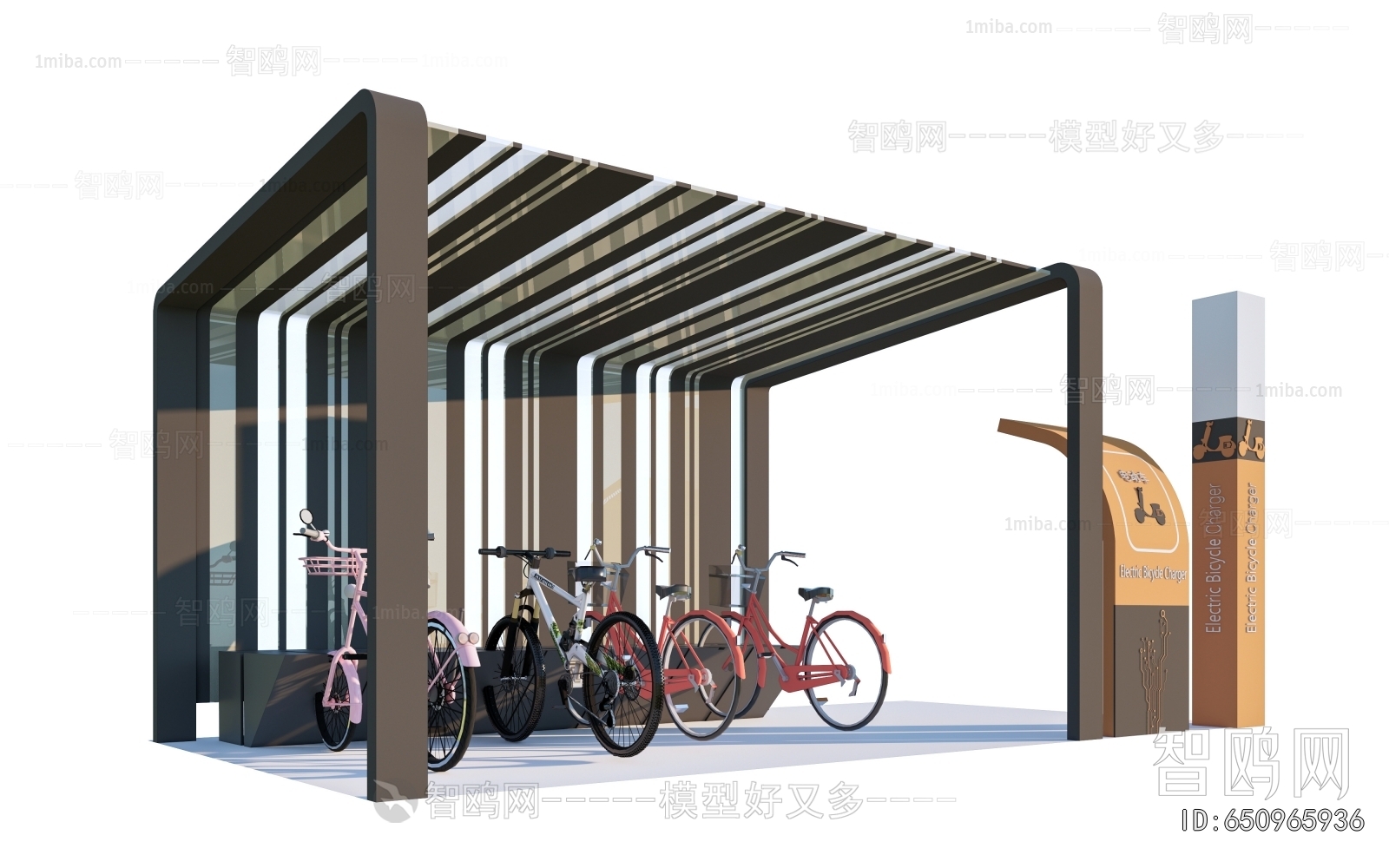 Modern Outdoor Parking Lot