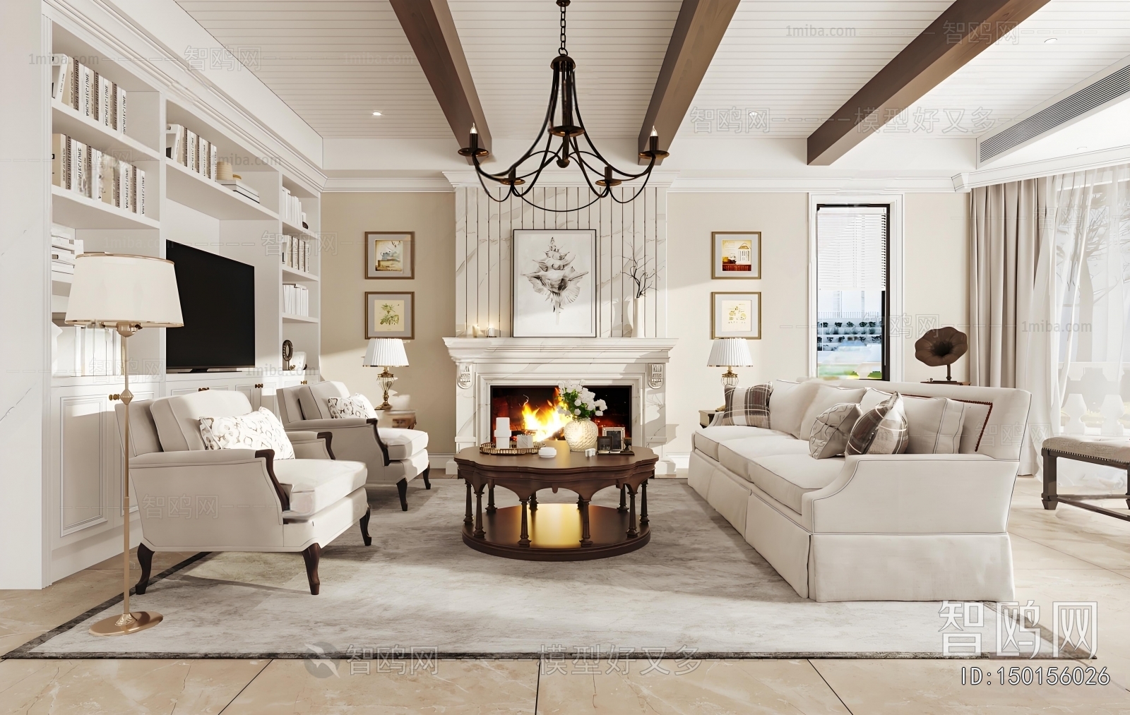 American Style A Living Room