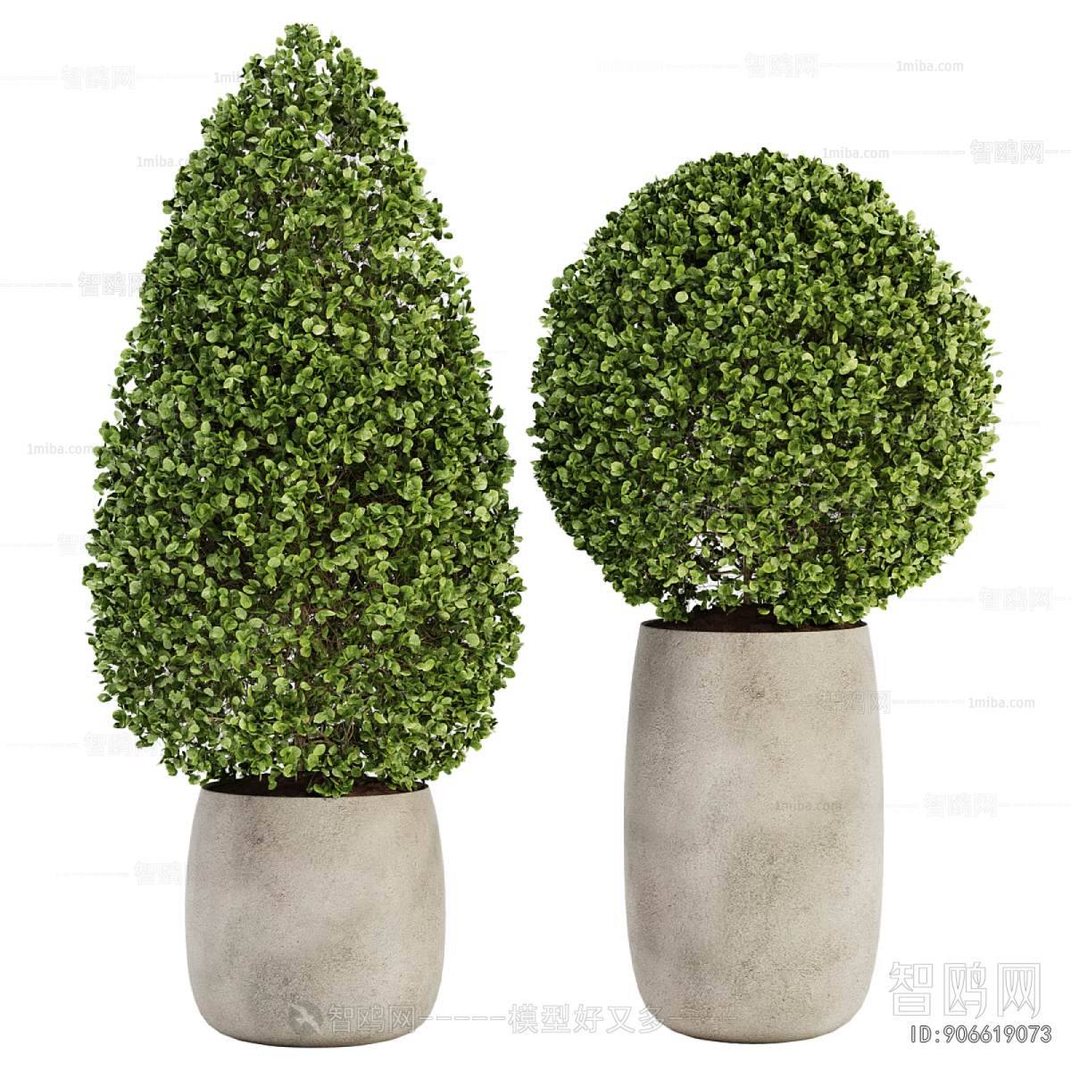 Modern Ground Green Plant Potted Plants