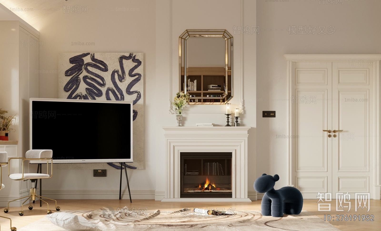 French Style Fireplace