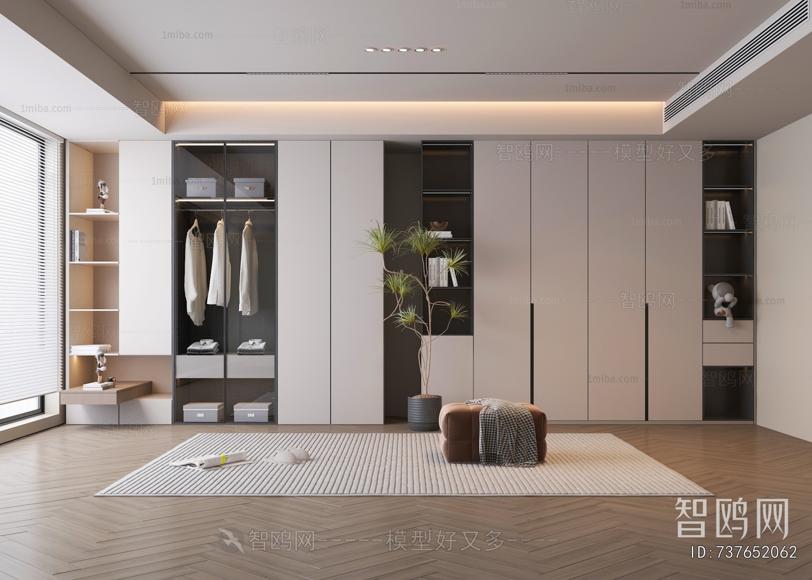 Modern Clothes Storage Area